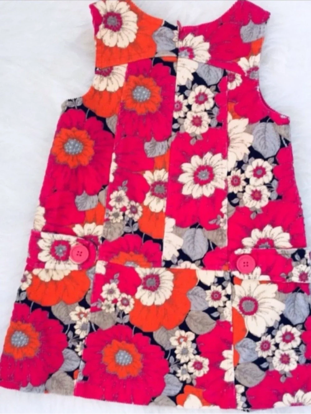 BABY GAP Floral Corduroy Dress